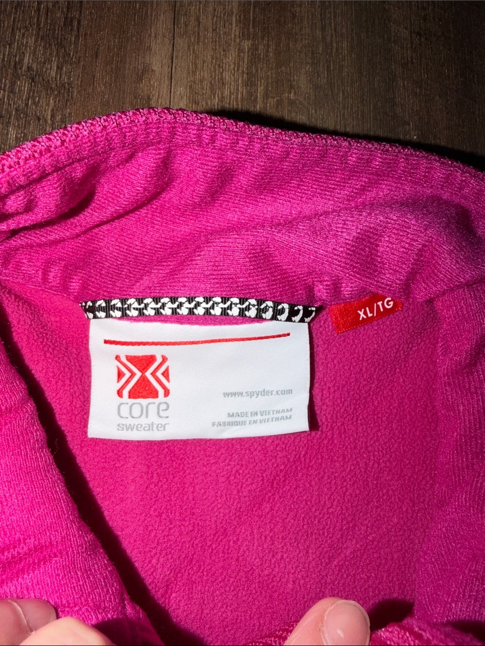 Women’s Spyder Core Sweater Jacket size XL Fuschia EEUC - Picture 2 of 7